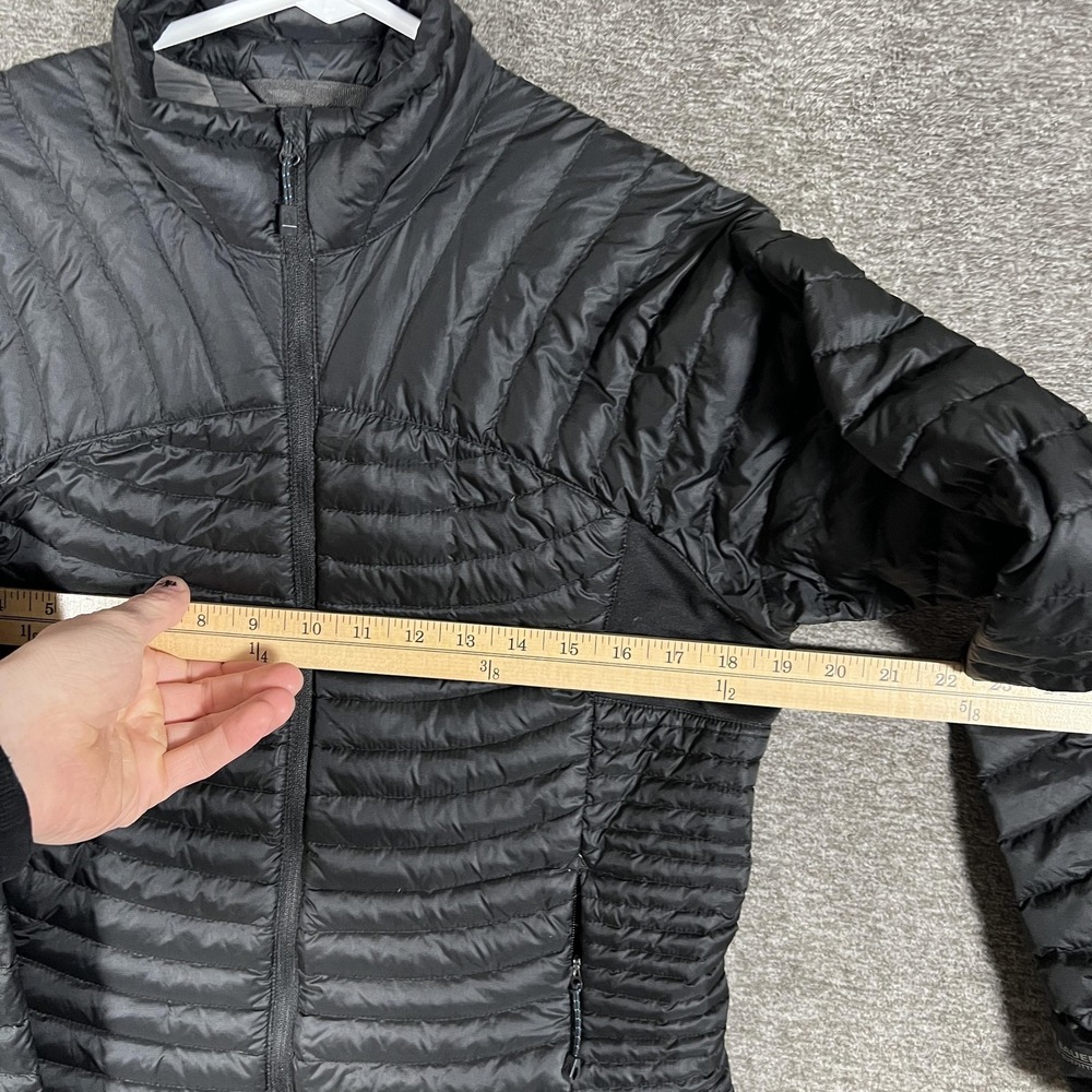 Eddie Bauer Jacket Womens Medium? Black Lightweight EB800 Puffer First‎ Ascent - Picture 5 of 9